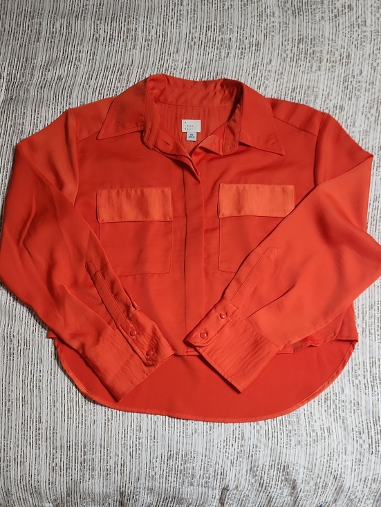a new day Tops - a new day Orange Women's Button-Down Blouse